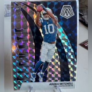 2024 Adonai Mitchell Elevate Silver Reactive Panini Mosaic Prizm